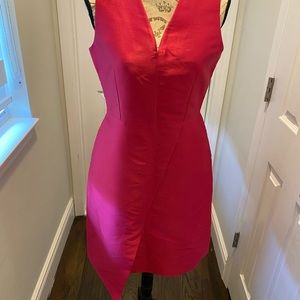 Hilton Hollis Magenta Assymetrical Dress Size 4 NWT